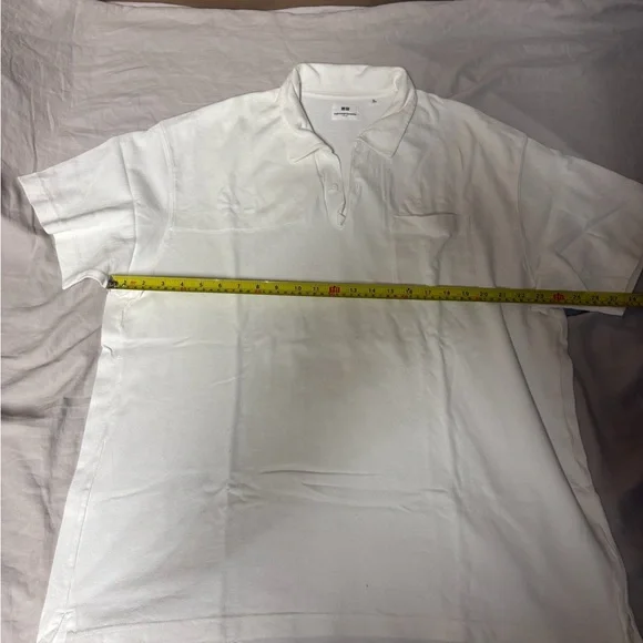 Uniqlo Men's Off-White Polo Shirt - Picture 2 of 5